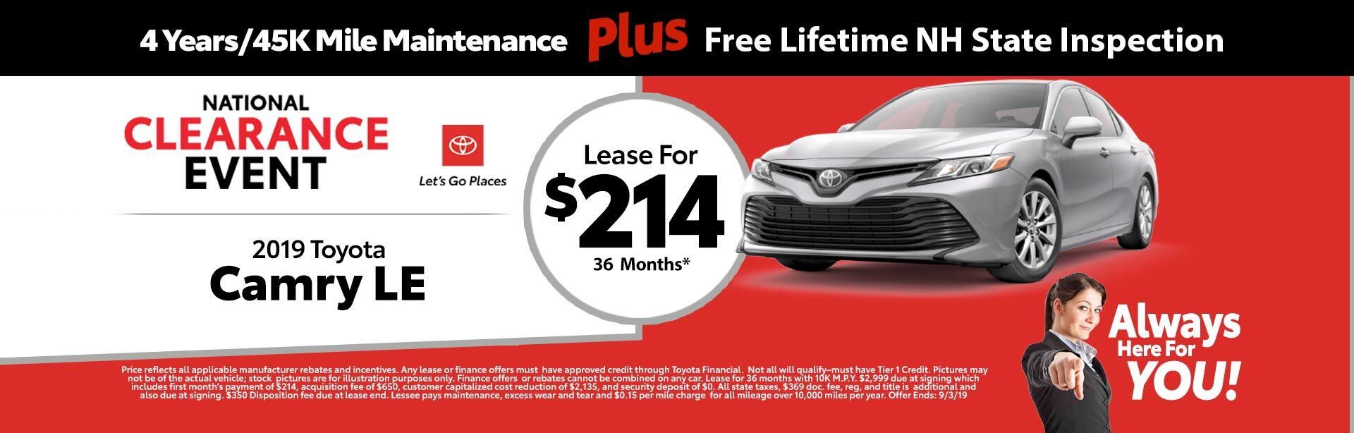 2019 Toyota Camry LE Special at McGee Toyota of Claremont 2019 Toyota Camry LE Special at McGee Toyota of Claremont
