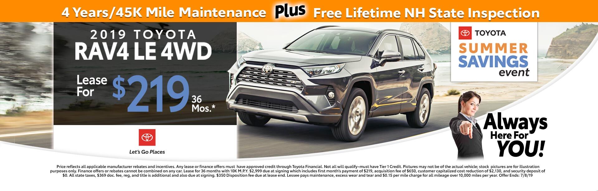 2019 Toyota RAV4 LE AWD at McGee Toyota of Claremont 2019 Toyota RAV4 LE AWD at McGee Toyota of Claremont