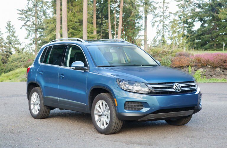 Blue 2017 VW Tiguan Front Exterior