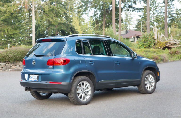 Blue 2017 VW Tiguan Rear Exterior