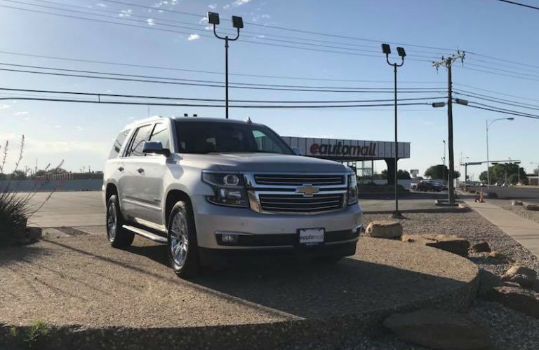A Chevy Tahoe parked outside e Auto Mall