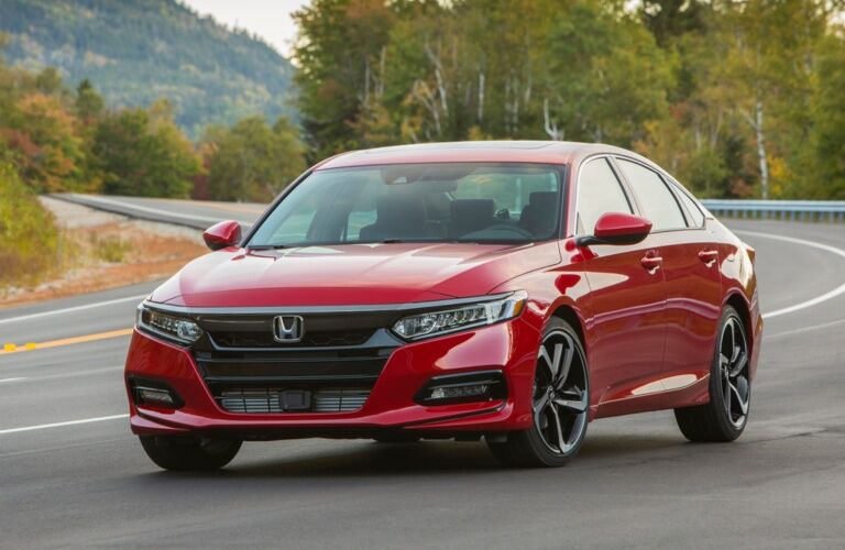 2018 Honda Accord red side view