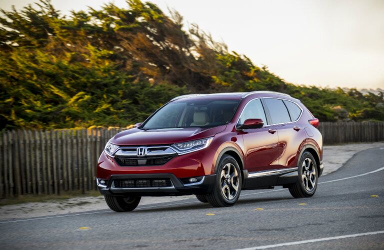 2018 Honda CR-V red side view