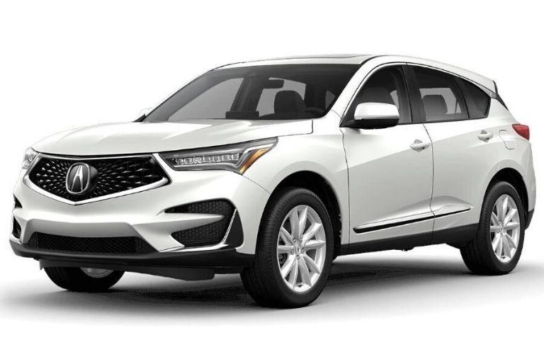 Exterior view of a white 2020 Acura RDX Standard Package