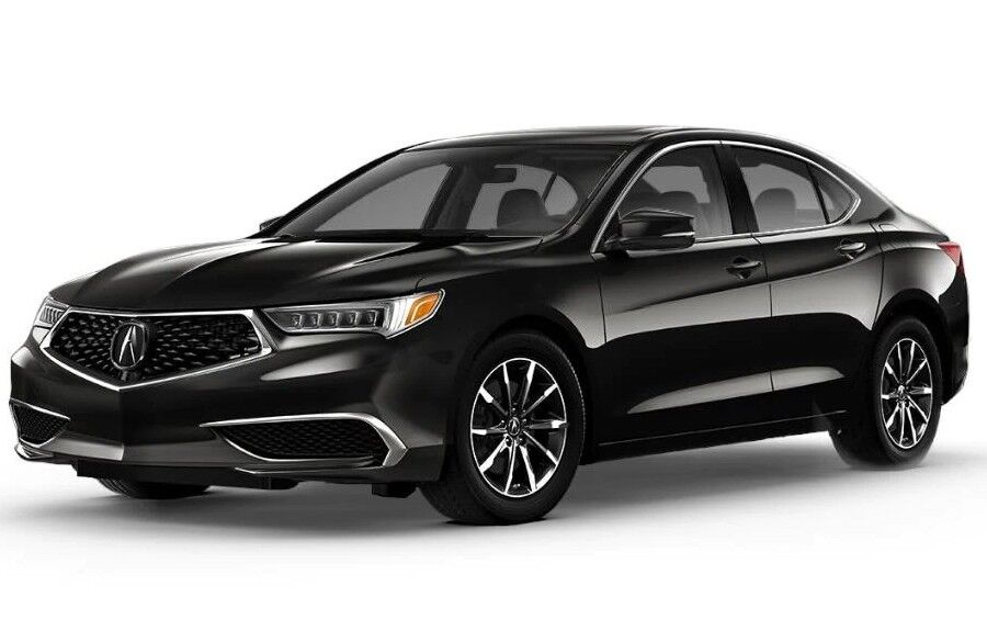 Exterior view of a black 2020 Acura TLX with Standard Package