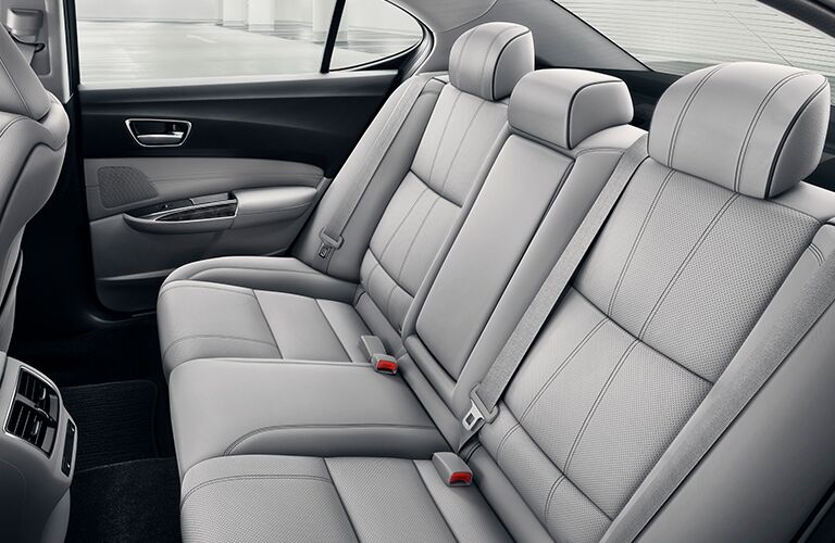 Light grey rear seats in 2020 Acura TLX