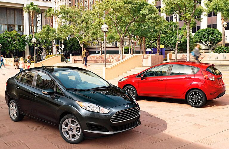 Two Ford vehicle's parked outside