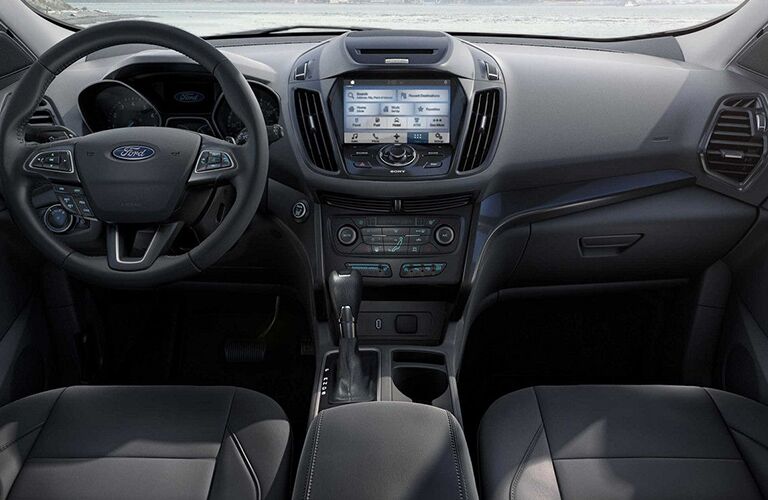 2018 Ford Escape dash and wheel view.