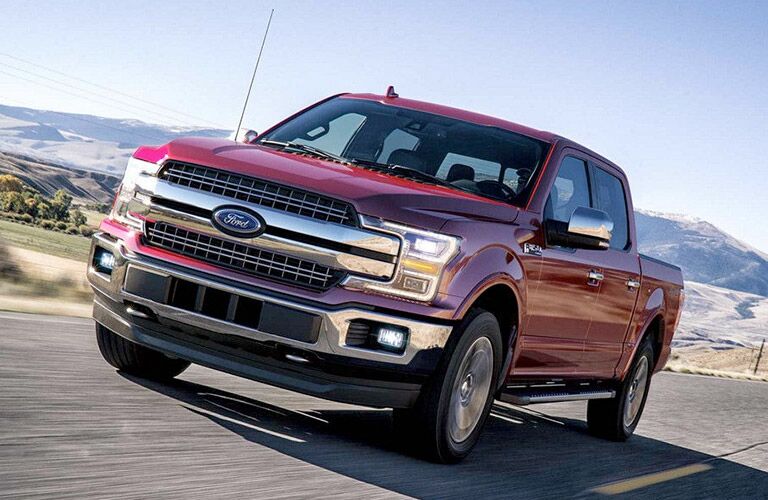 Ford F-150 driving