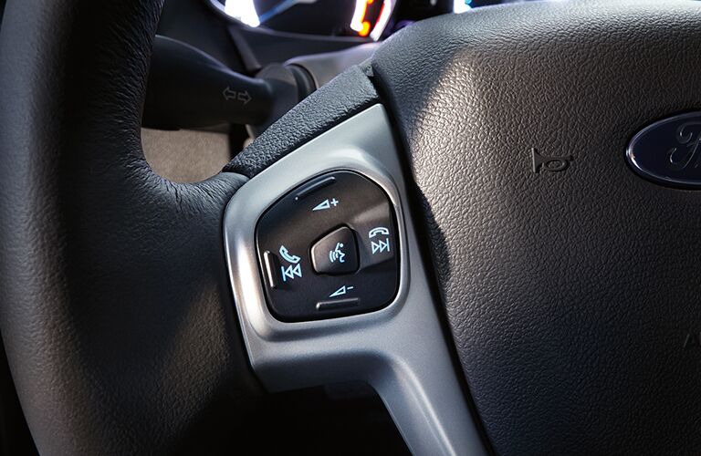 2018 Ford Fiesta steering wheel buttons.