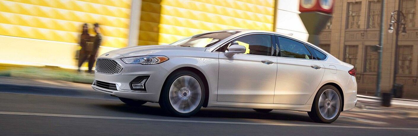 2019 Ford Fusion on the road front view