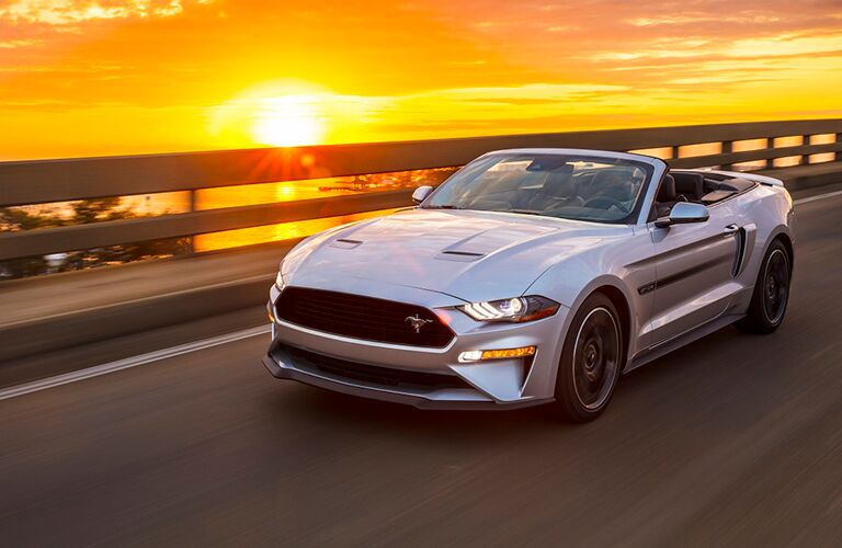 2019 Ford Mustang driving on road