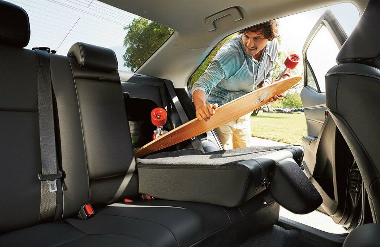 2016 toyota corolla rear seat cargo space