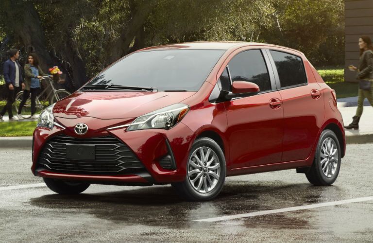 2018 Toyota Yaris Hatchback Exterior Driver Side Front Angle