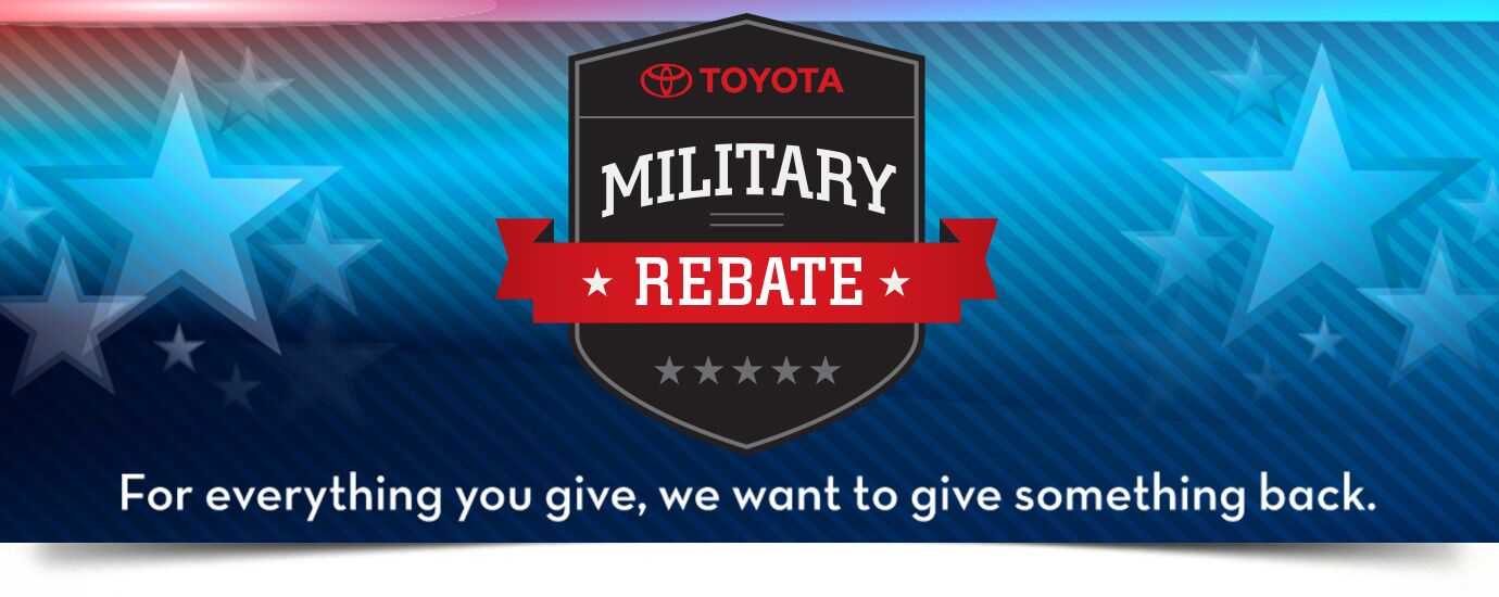 Military Rebate at Arlington Toyota