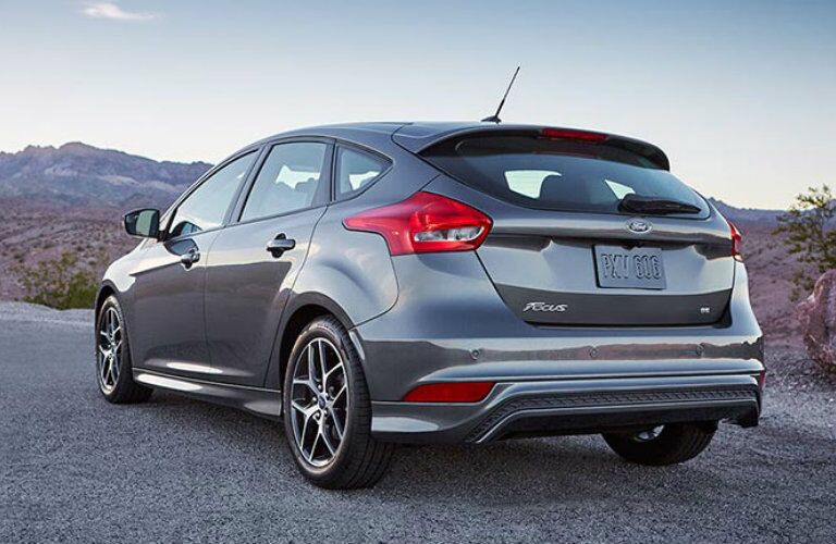 2016 Ford Focus Rear View of Aqua Exterior