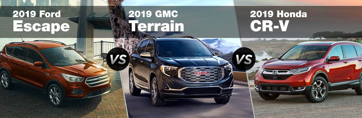 2019 Ford Escape Vs Gmc Terrain Honda Cr V