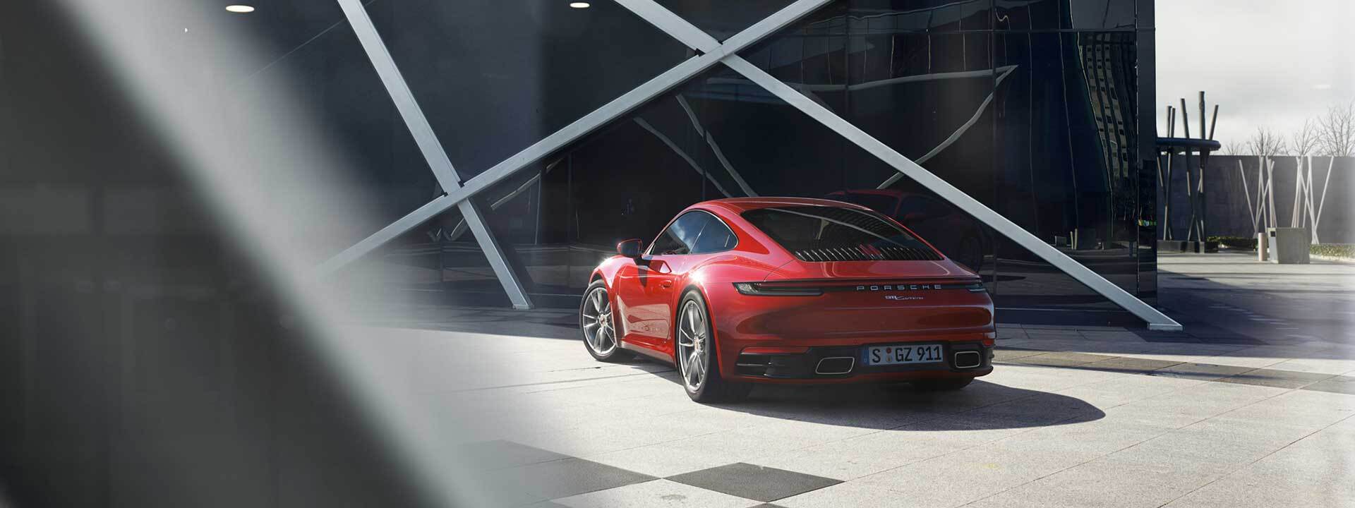 A Porsche parked in Highland Park, IL
