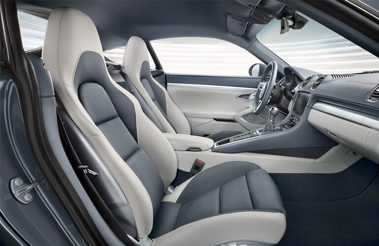 2018 Porsche 718 Cayman interior front view side