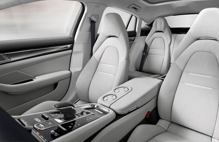 2018 Porsche Panamera front seat view