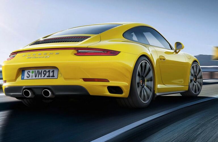 2018 Porsche 911 rear view