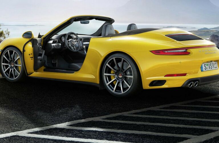 Side view of a 2018 Porsche 911