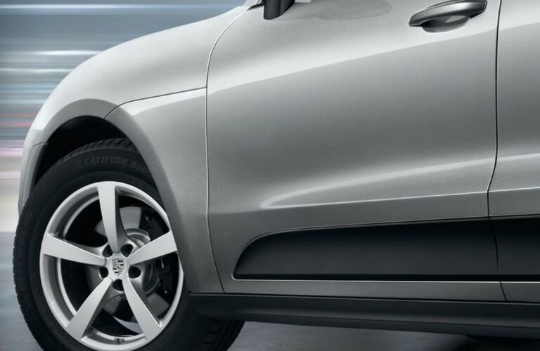 2018 Porsche Macan front lower view.