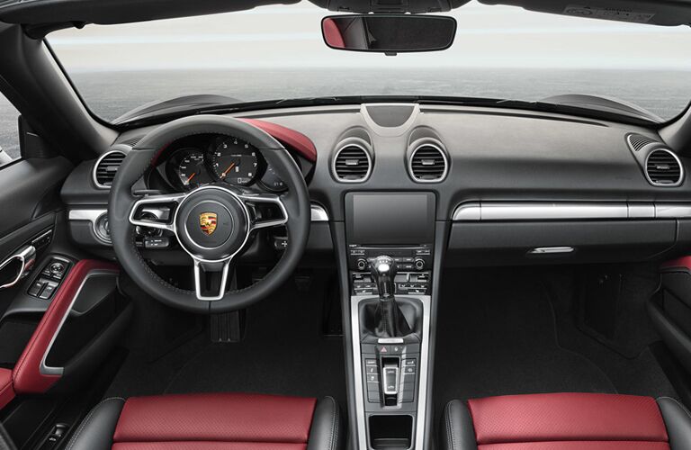 2019 Porsche 718 Boxster dash and wheel