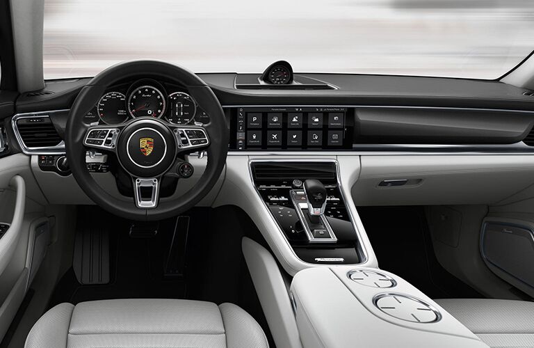 An interior photo of the 2019 Porsche Panamera.