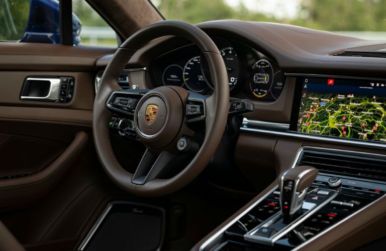 Interior view of 2021 Porsche Panamera