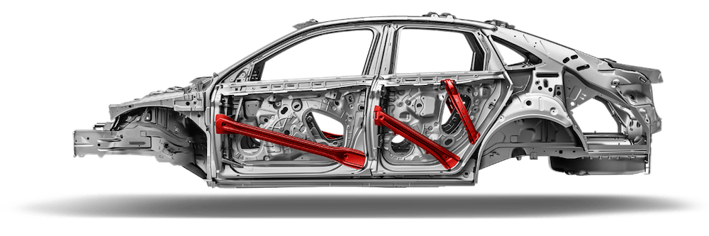 2020 Volkswagen Jetta safety cage with Intelligent Crash Response System (ICRS)
