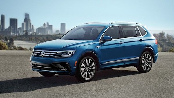 2020 Volkswagen Tiguan blue exterior design styling