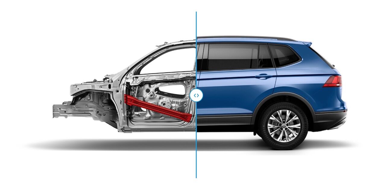 2020 Volkswagen Tiguan body cage safety design features