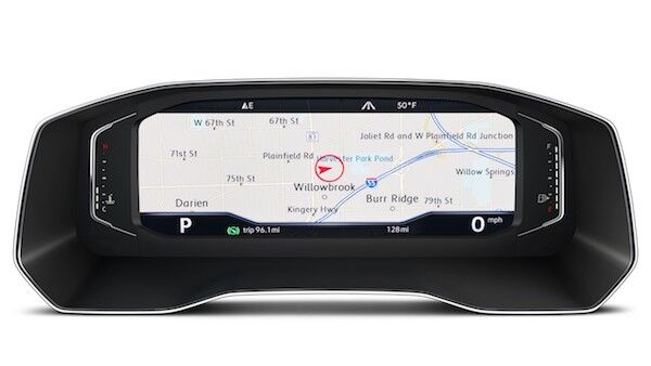 2020 Volkswagen Tiguan full screen navigation view