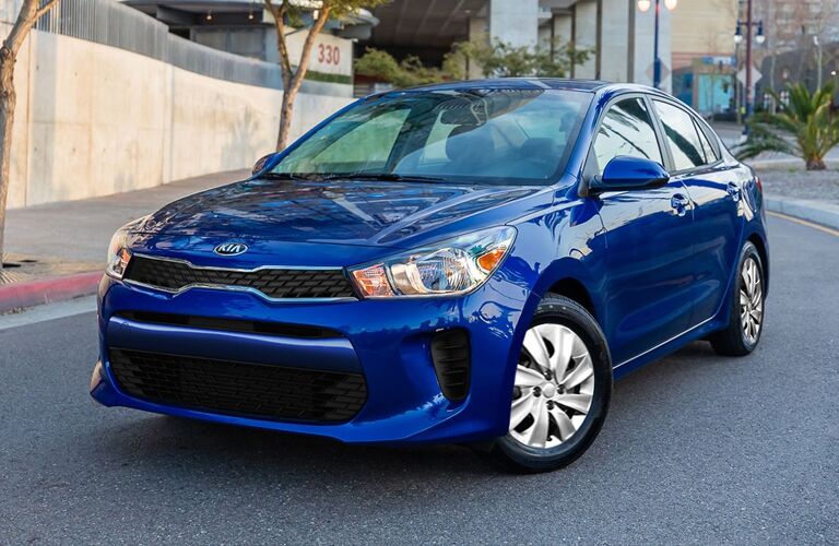 2019 Kia Rio side shot parked
