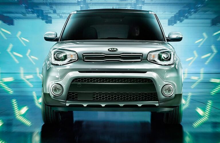 2019 Kia Soul with arrow vectors