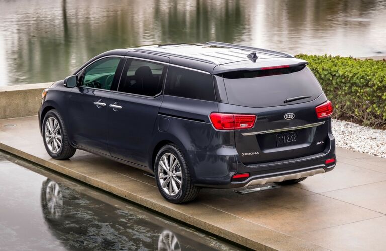 2019 Kia Sedona parked by the water