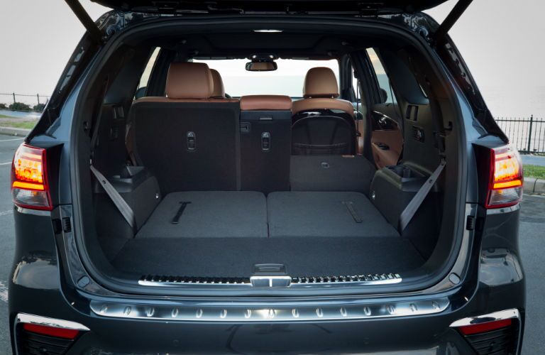 A photo of the cargo area in the 2020 Kia Sorento.