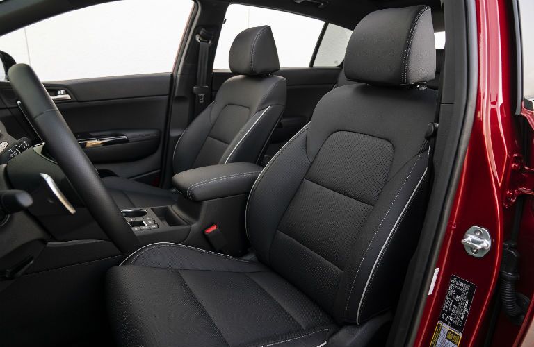 A photo of the front seats in the 2020 Kia Sportage.
