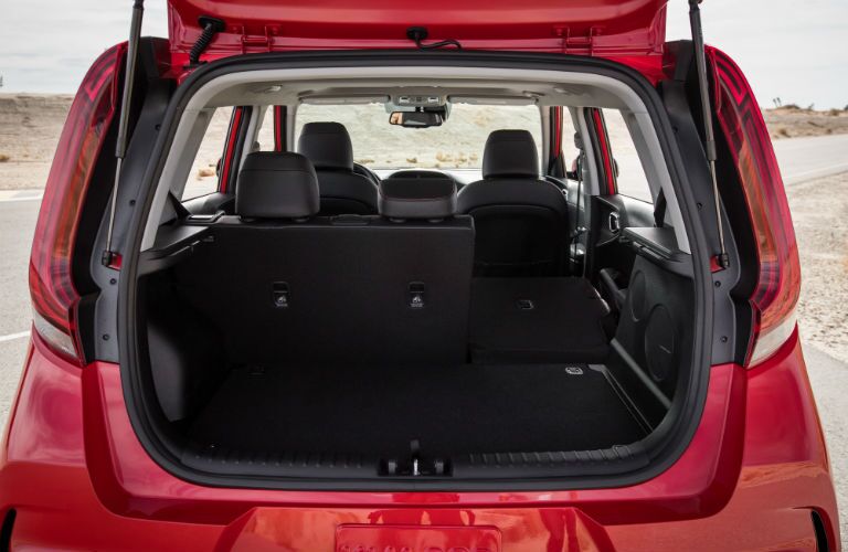A photo of one of the cargo configurations in the 2020 Soul.