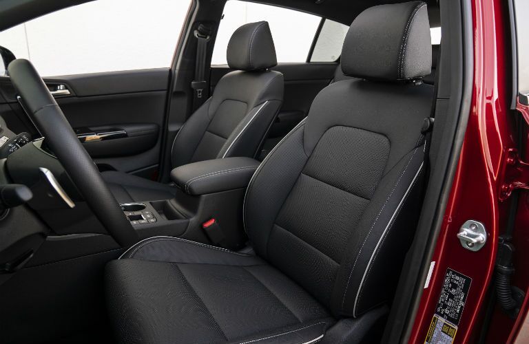 A photo of the front seats in the 2020 Kia Sportage.