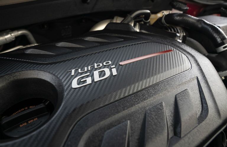 A photo of the one of the engine options in the 2020 Kia Sportage.