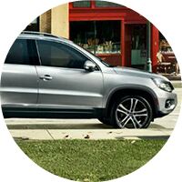 silver 2017 Volkswagen Tiguan exterior front half