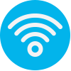 Wi-Fi rays icon.