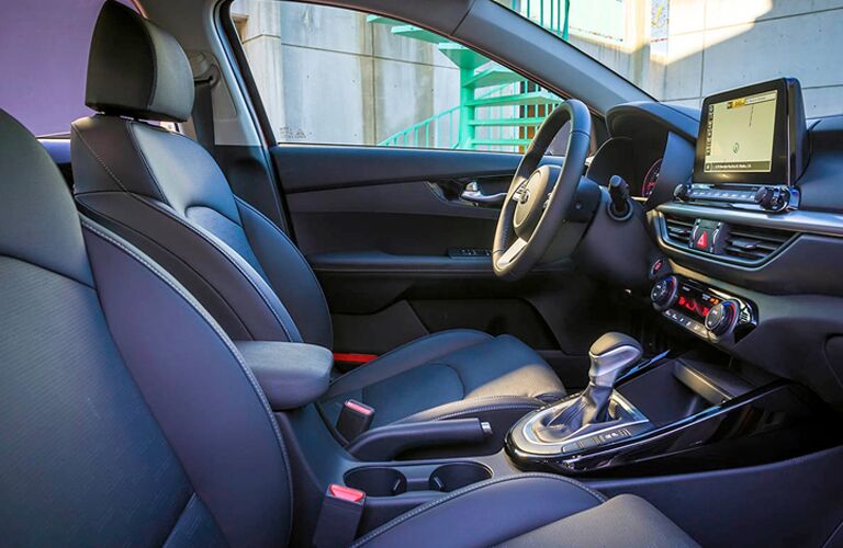 Front seating in 2019 Kia Forte