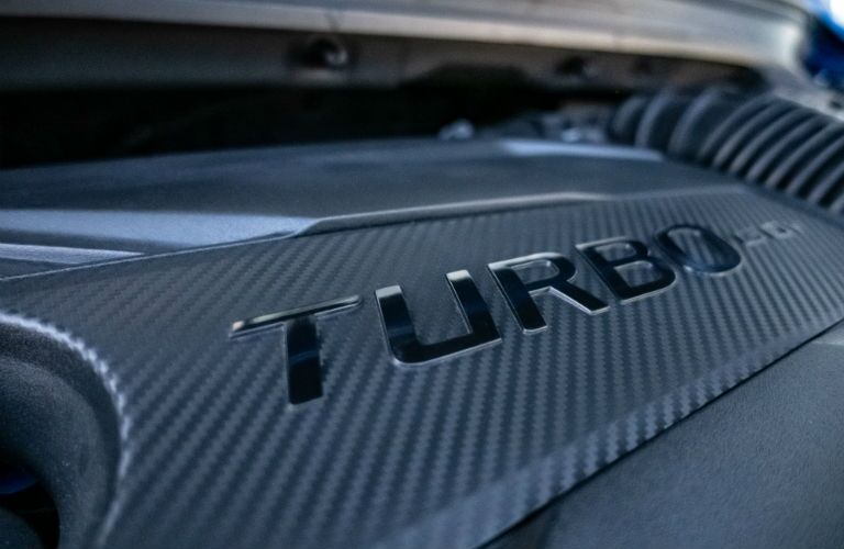 A photo of the engine used by the 2020 Kia Forte.