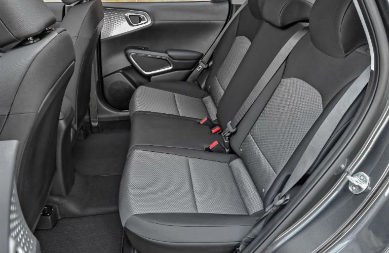 A photo of the rear seats in the 2020 Kia Soul.