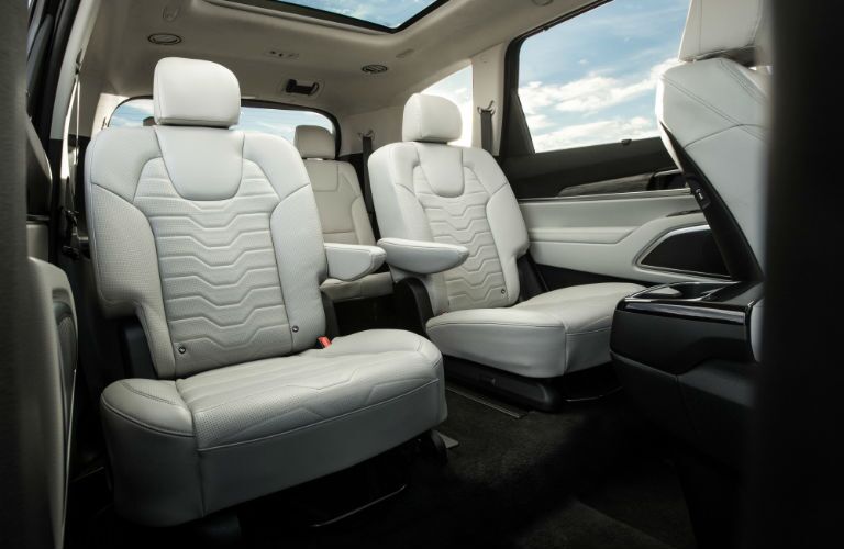 A photo of the rear seats in the 2020 Kia Telluride.