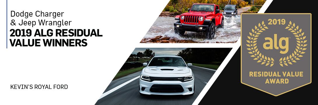 Dodge Charger and Jeep Wrangler Win 2019 Residual Value Award | Owego, NY