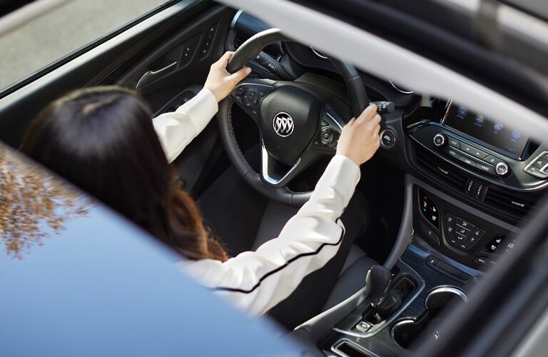 Open moon roof on the 2020 Buick Envision